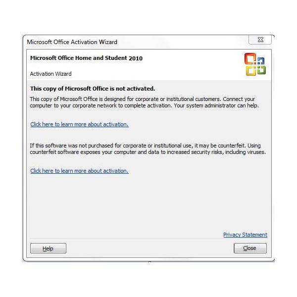 ms office 2007 activation confirmation code